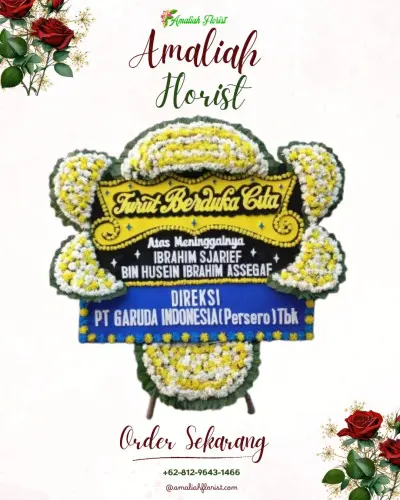 Papan Bunga Duka di Marga Jaya